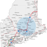 Map of Maine illustrating service area